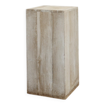 Late 20th century Modern solid oak wood pedestal, Belgium