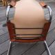 Suite de 4 chaises modèle 920 en chrome et cuir par Carlo Bartoli