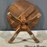 Small Walnut Pedestal Table, Louis Philippe Period – 2nd Part 19th