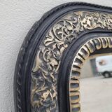 Louis Philippe Napoleon III mirror in decorated gilded wood - 1m70