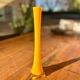 Vintage yellow bud vase