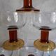 Lot de 6 verres à pied vintage