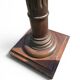 Pair of old fluted wooden pedestals