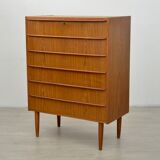 Commode en teck, années 1960