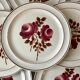 set of 8 flat plates Moulin des Loups model "Roubaix" 40s