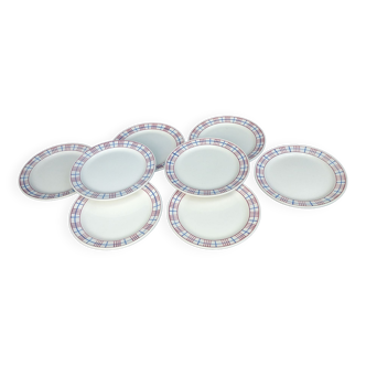 Set of eight dessert plates Villeroy & Boch model CAROLA