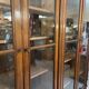1900 walnut display case