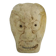 Netsuke old large bone mask japan grimacing character. 19th century