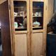 Antique pharmacy display case