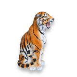 Tiger in glazed italian ceramic