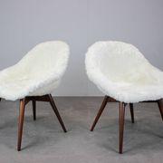 Pair of lounge chairs restored by Miroslav Navratil, 1960s