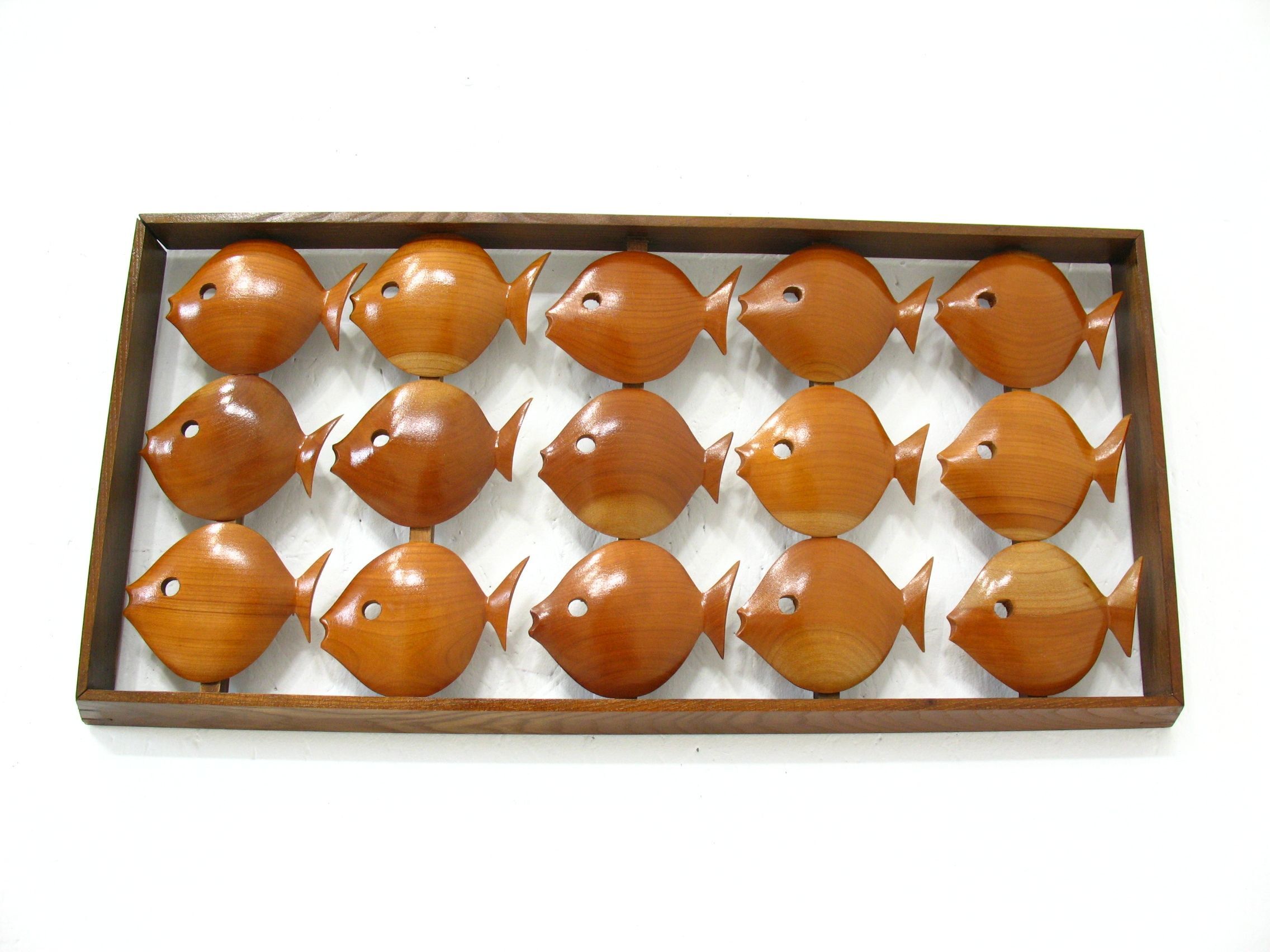 Wall decoration in teak, Denmark 70