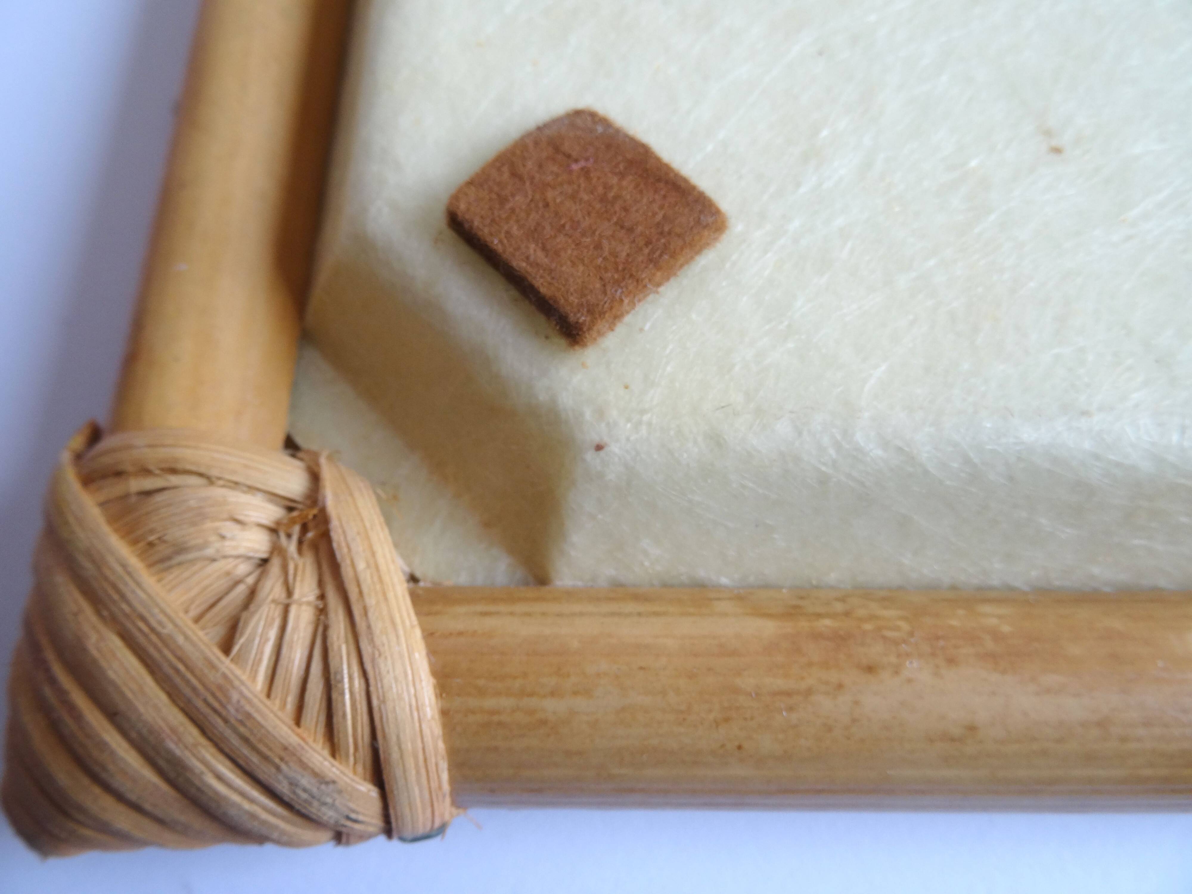 Camaieu fiberglass bamboo tray