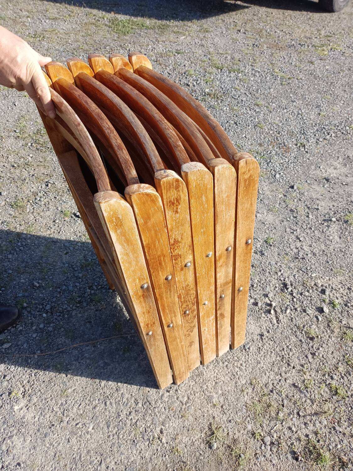 Série de 6 chaises pliantes