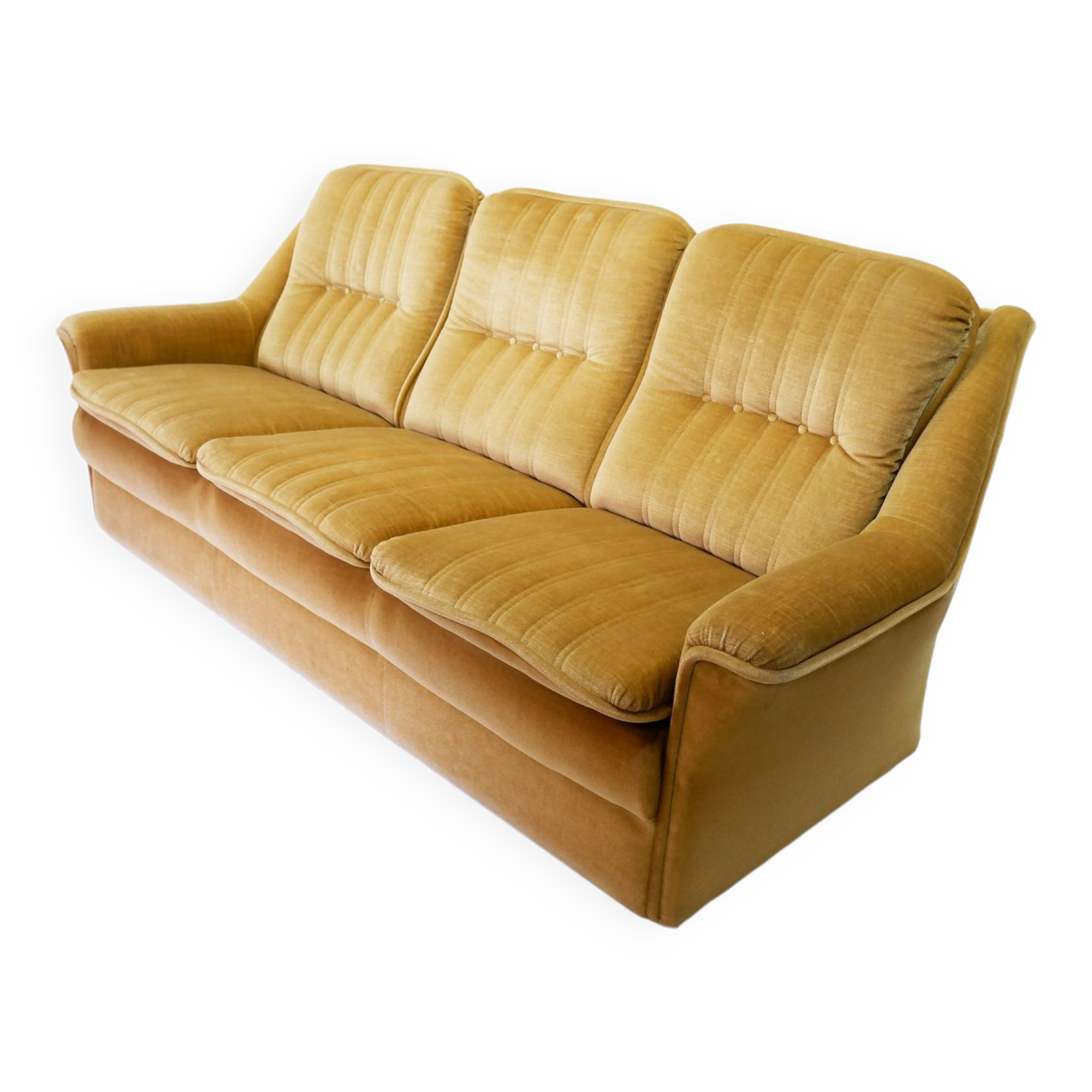 Vintage sofa yellow/gold 1970s