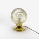 Glass and brass globe lamp Wortmann & Filz 60s