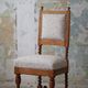 English baroque-style chair with twisted oak legs, 1920s.