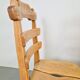 Dutch Brutalist Dining Chairs with Ladder Backrests in Oak, 1960s, Set of 4