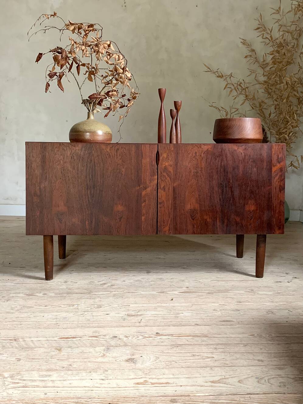 Vintage Scandinavian enfilade in Rio rosewood.