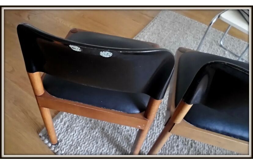 Pair of chairs Piarotto Italy vintage 1980