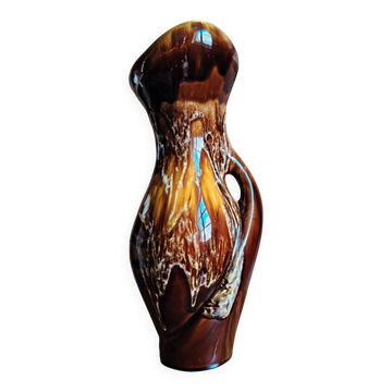 Vase pichet en céramique flammée – Aegitna Vallauris
