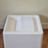 Side table with fiberglass storage Berthier style, 1970s, 50 cm