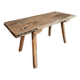 Antique work table / primitive dining table in oak, Hungary, circa 1900–1930.