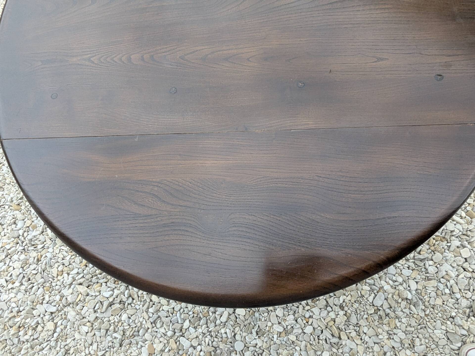 Table À Abattants Ercol 377 Orme Massif Vintage 1960 Design Ercolani
