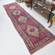 Tapis pastel rose & bleu vintage 315x85cm
