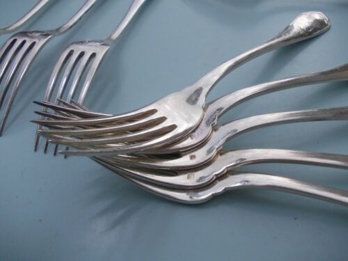 10 Christofle silver metal forks