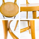 4pcs Vintage Cafe Chair Spacers Chairs Wooden Chair Mid Century Retro Bistro Chair Turned