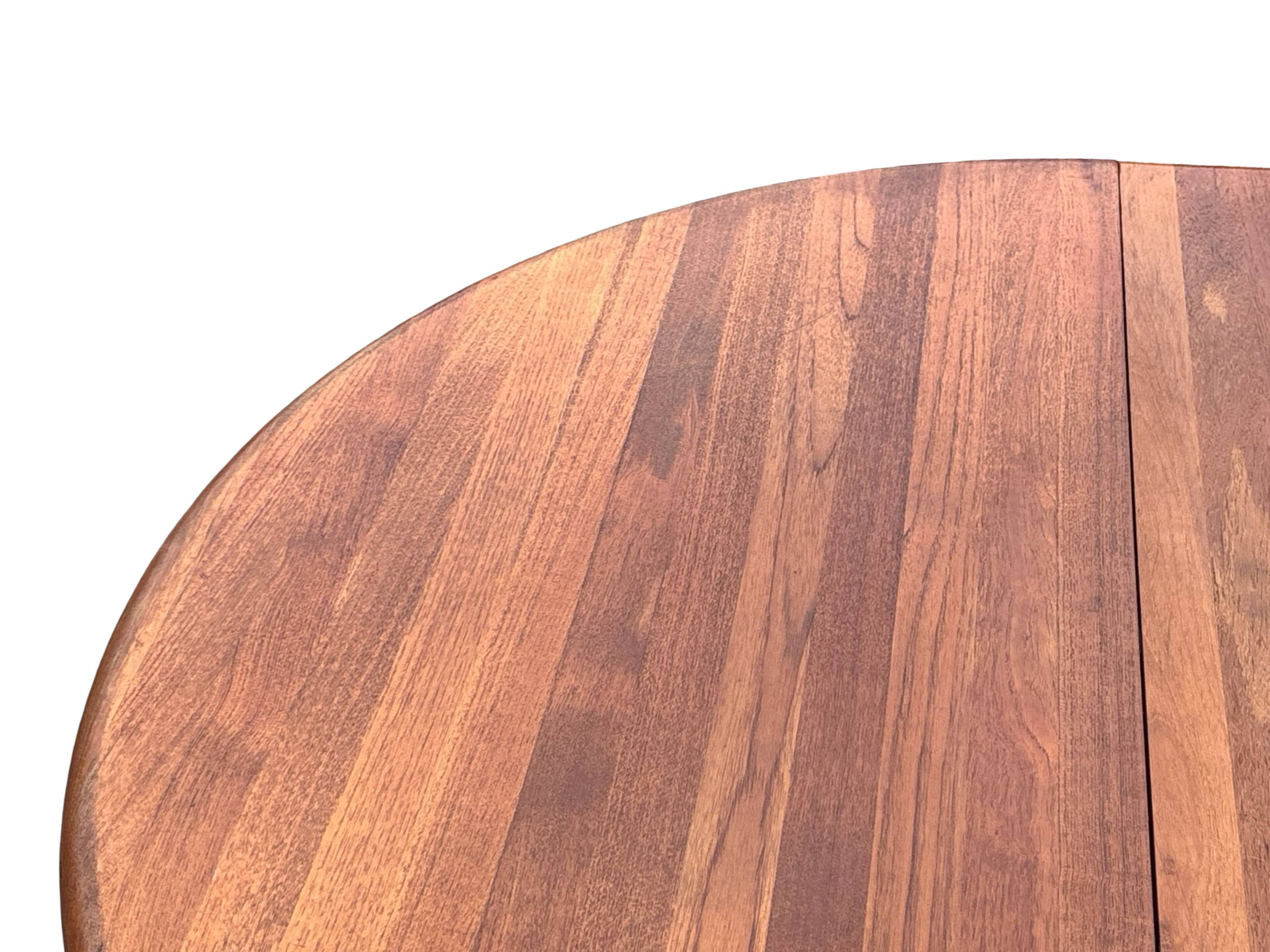 Vintage Teak Glostrup Dining Table Extendable Oval 1970s