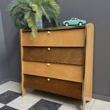 Wooden shoe cabinet, 1960s