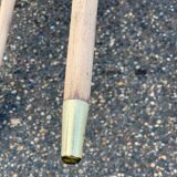Table basse table d’appoint scandinave pieds compas rénovée en bois brut