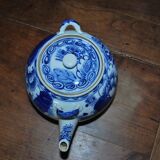 Old Chinese white and blue porcelain teapot