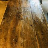 Large country table in cherry wood, late 1800s