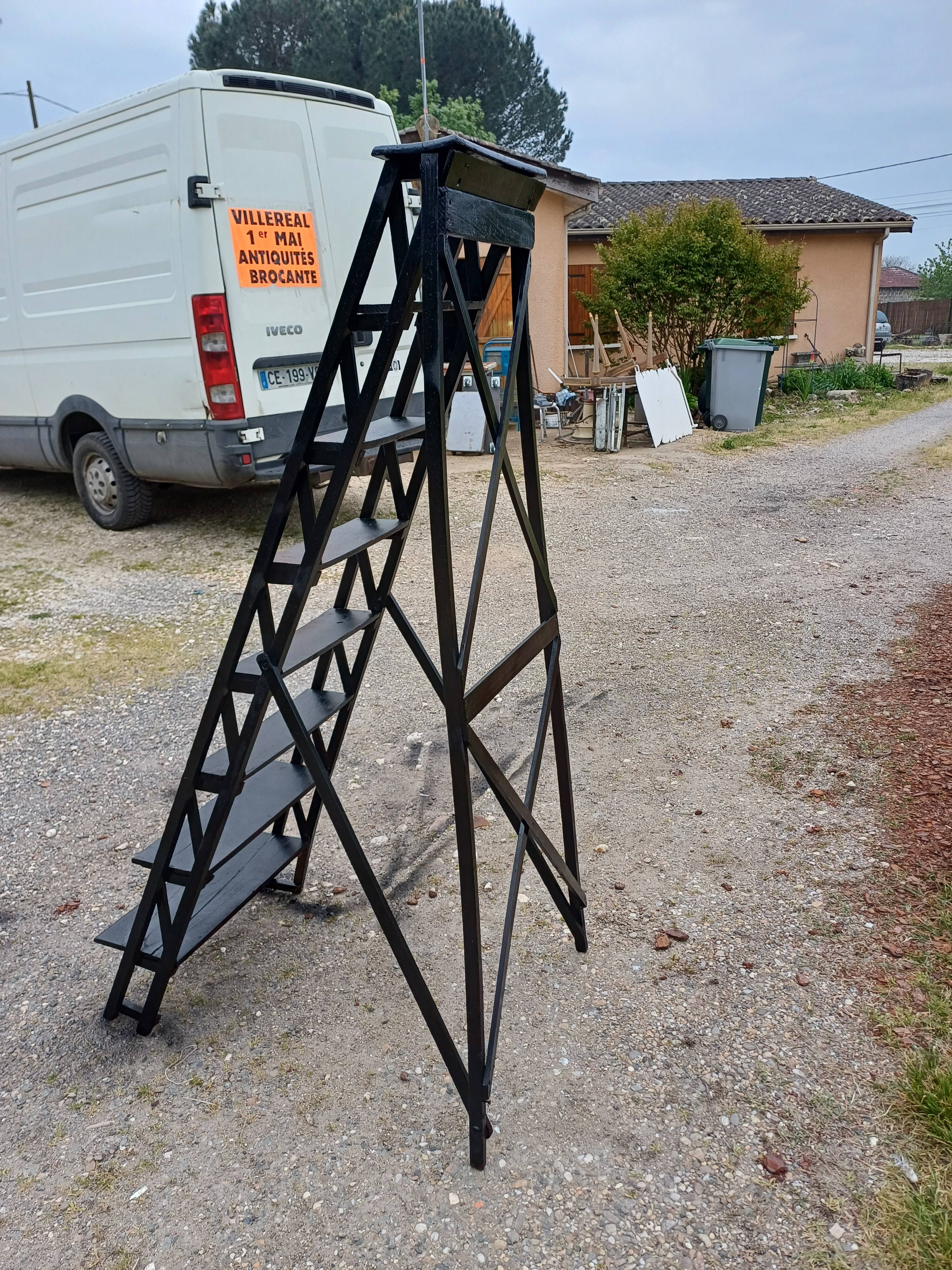 Workshop Wood Folding Stepladder
