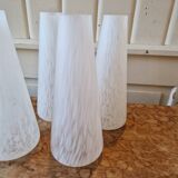 Set of 5 Opaline Tulips Clichy Speckled Glass