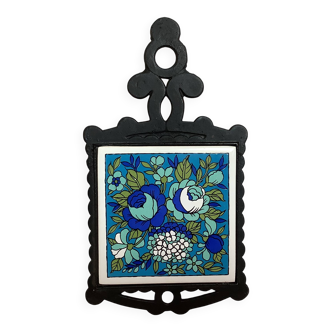 Blue teapot trivet Japan