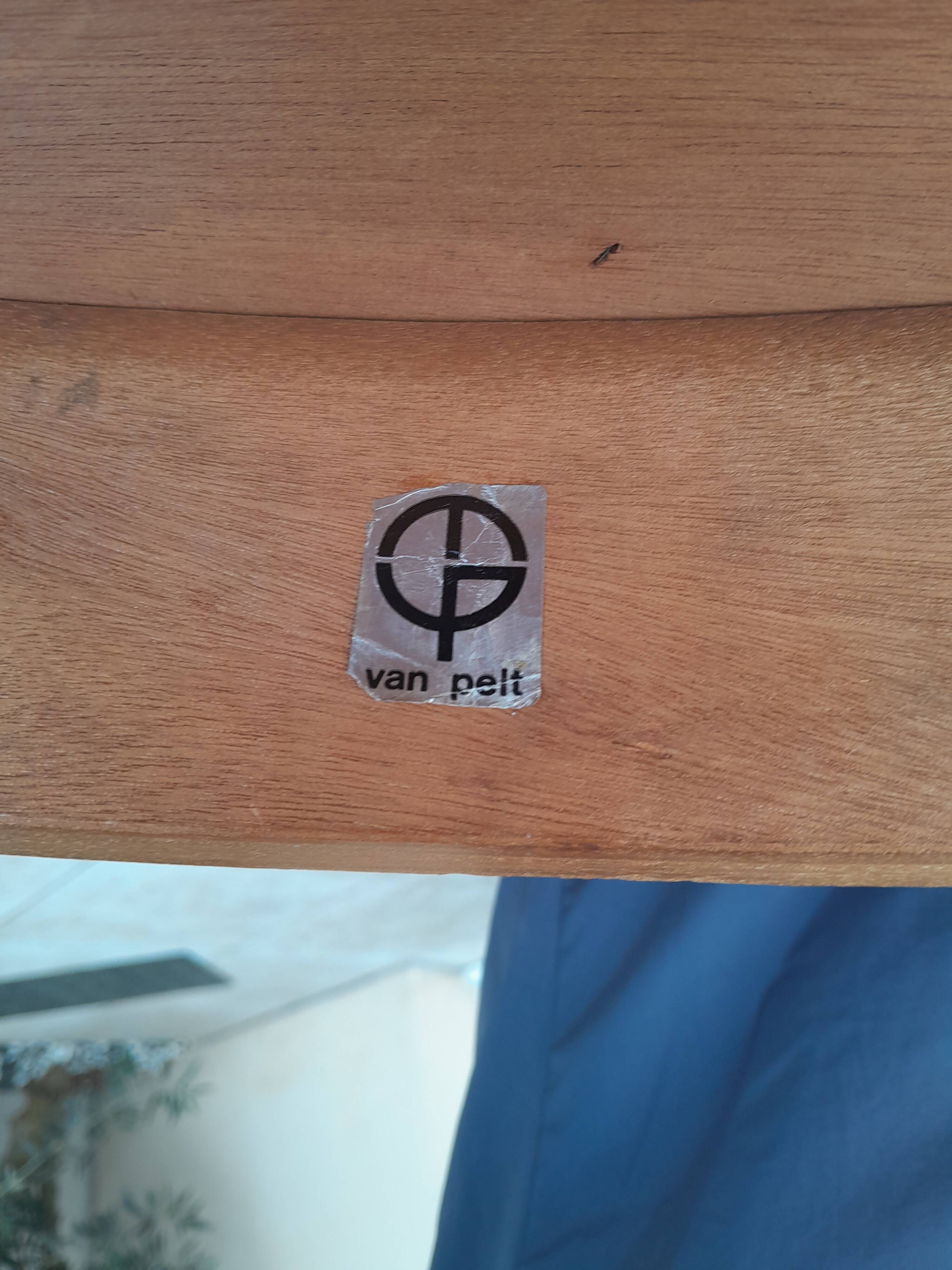 Vintage teak van pelt table from the 70s and 80s