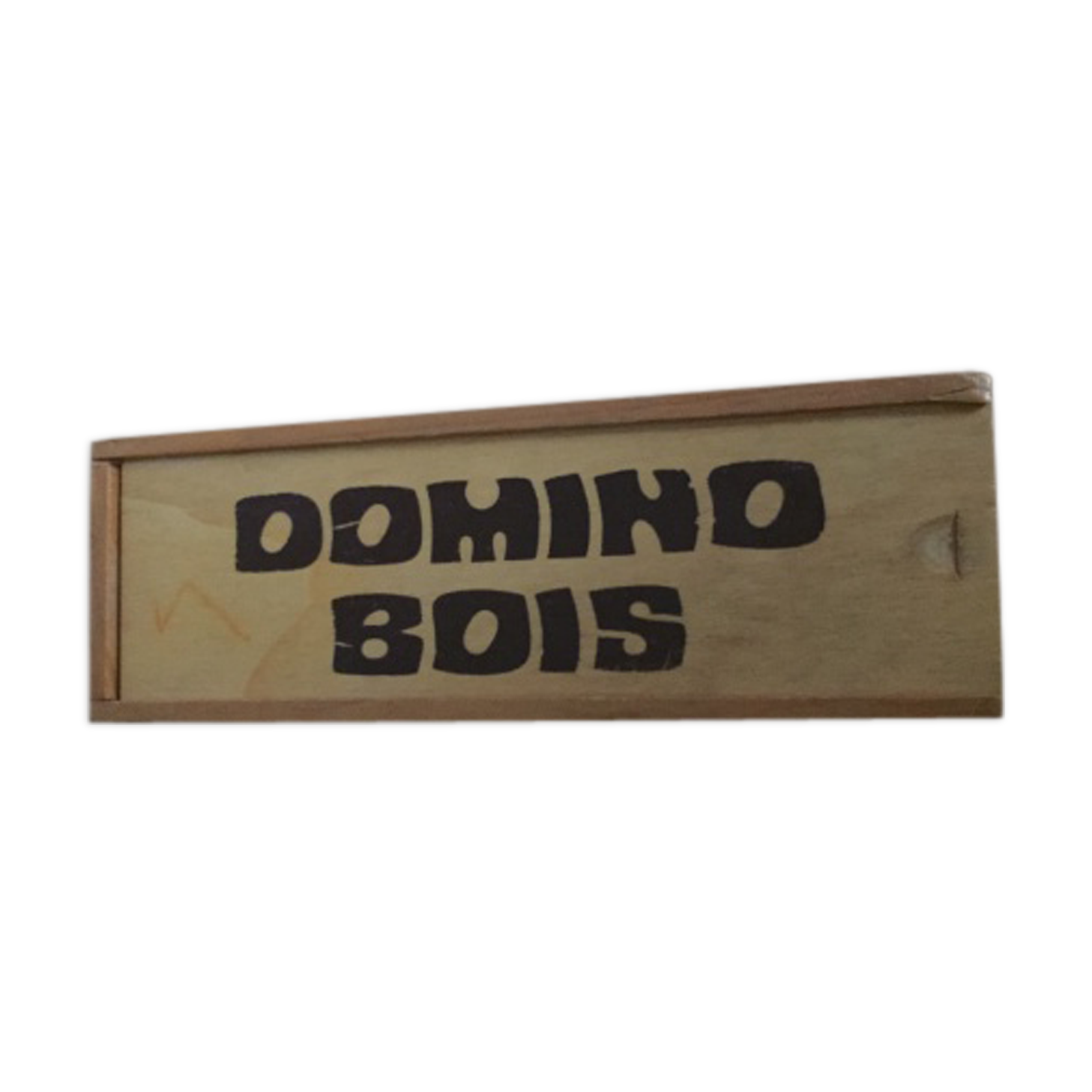 Old wooden dominoes game