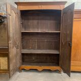 Old wardrobe, painted faux wood 19th century