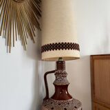 Vintage openwork ceramic lamp - 60s-70s - Fat Lava / Space style