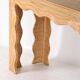 Console « vagues » en rotin