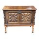 Solid wood bar cabinet in Spanish Basque style from the 1930s.