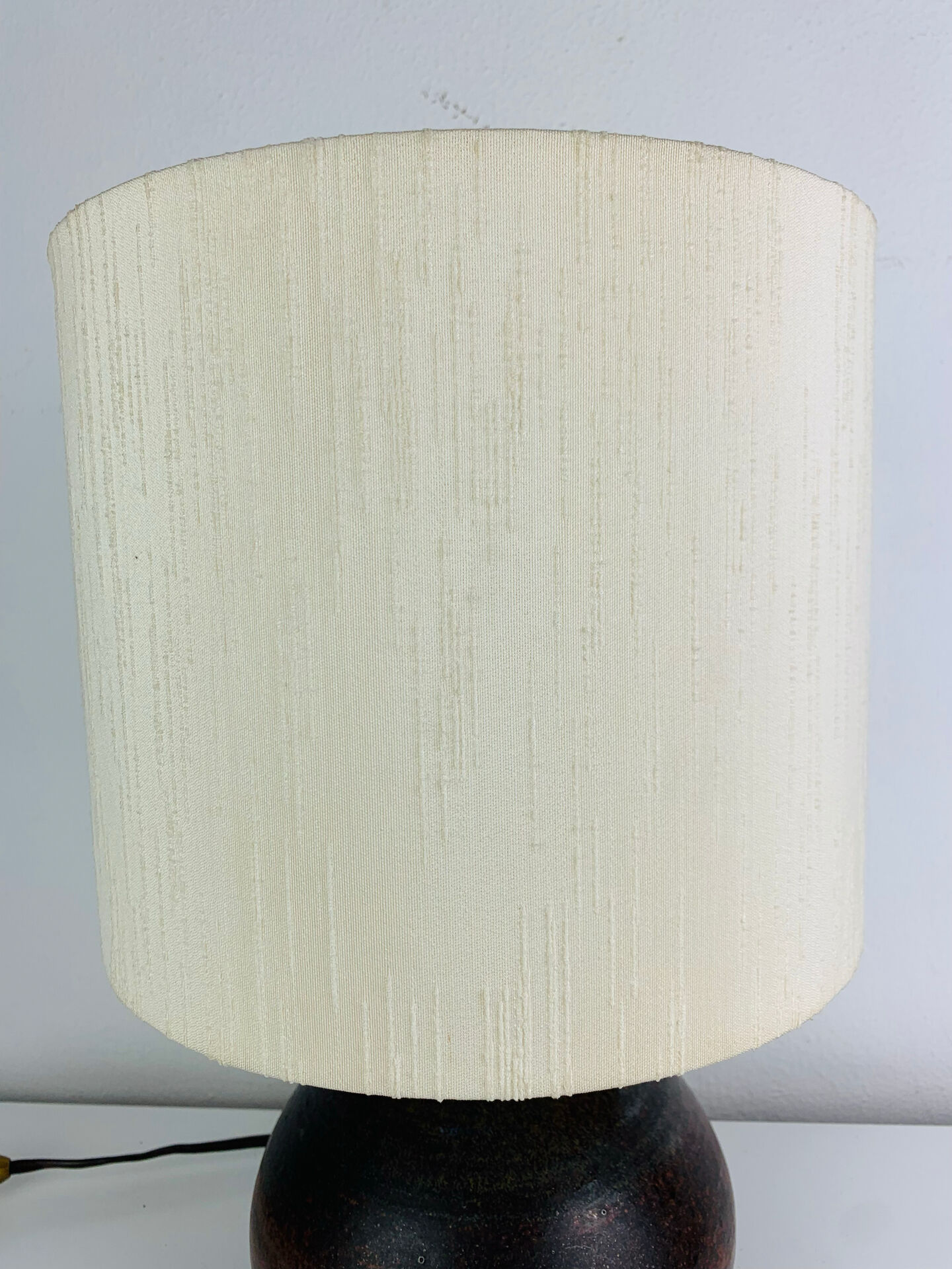 Lampe boule grès vintage, années 60 