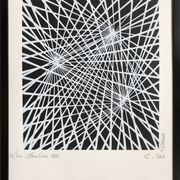 Kinetic Art. Signed and framed lithograph by C. du PLESSIS.