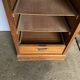 Oak curtained filing cabinet storage furniture 1950