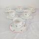 Set of 6 quadrifoglio coffee cups with saucers