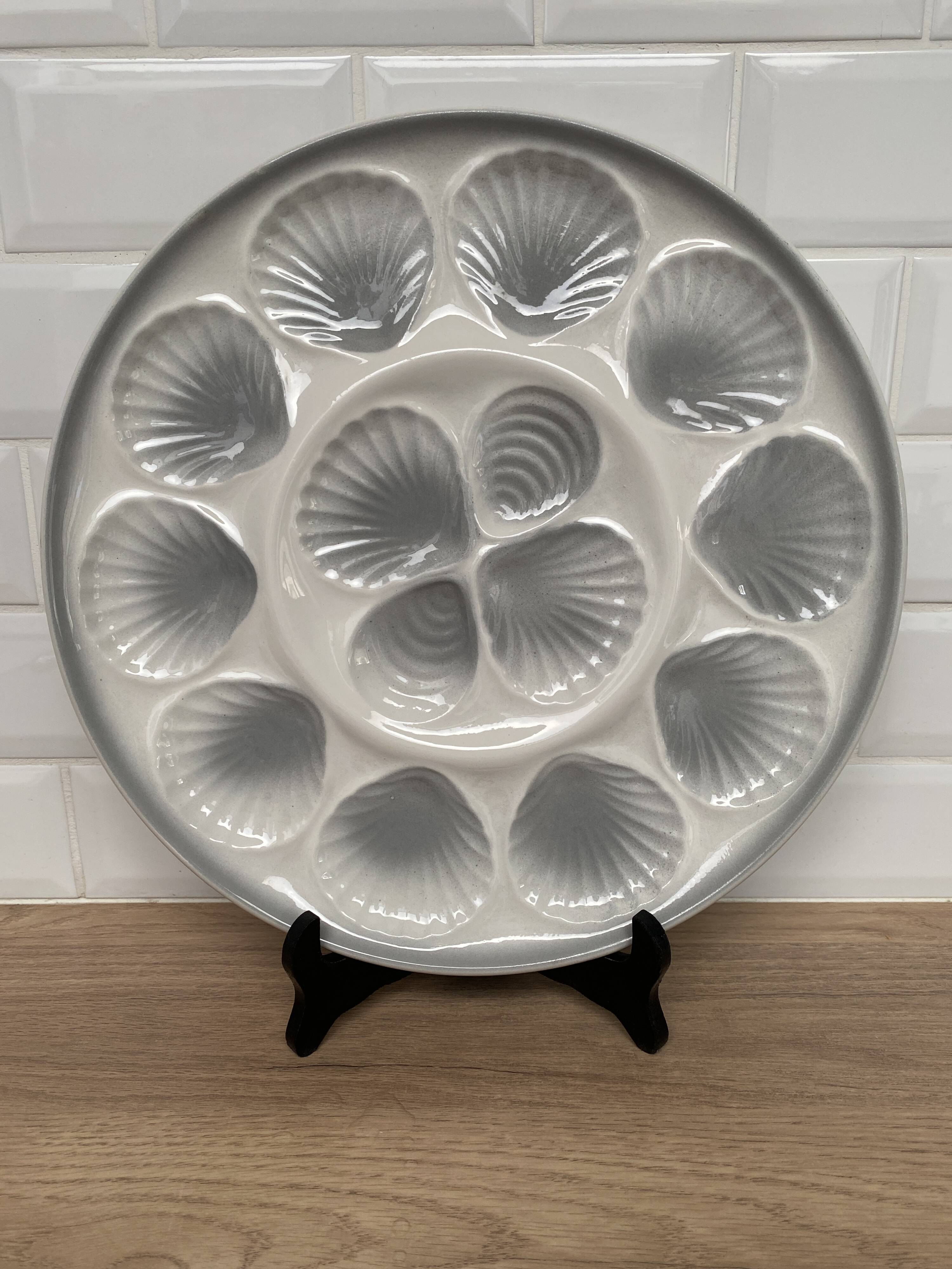 Large oyster plate Moulin des loups Orchies